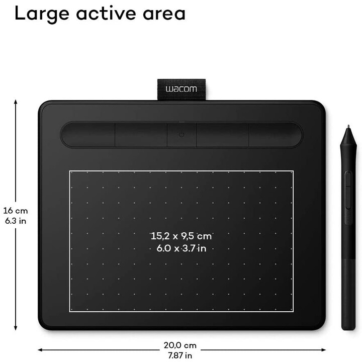 Tavoletta grafica Wacom Intuos S nera