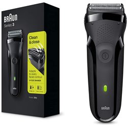Braun Series 3 300s Máquina de afeitar de láminas Recortadora Negro
