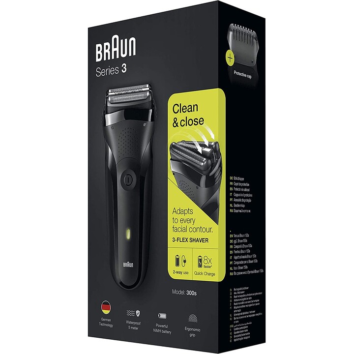 Braun Series 3 300s Foil Shaver Aparador Preto