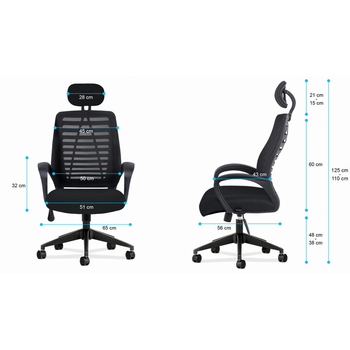MARK ADLER MANAGER 2.0 office and computer chair AirMESH HD TILT PLUS Black