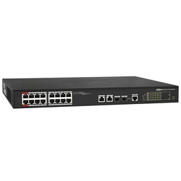 Dahua Technology PoE PFS4218-16ET-240 Unmanaged Gigabit Ethernet, PoE, 16 Ports + 2 GE Ports + 2 SFP