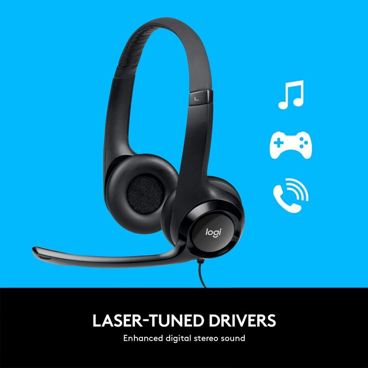 FONE DE OUVIDO + MIC FONE DE OUVIDO LOGITECH H390 USB