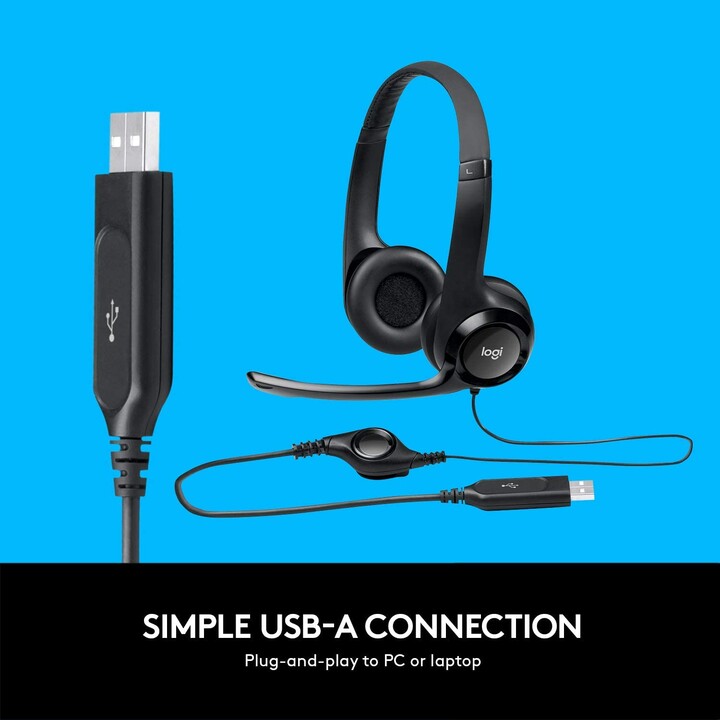 CASQUE + MICRO CASQUE LOGITECH H390 USB
