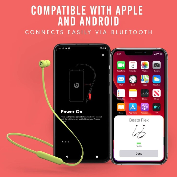 CASQUE + MICRO APPLE BEATS FLEX WIRELESS NOIR