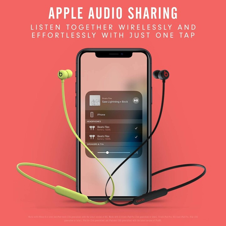 CUFFIA + MICROFONO APPLE BEATS FLEX WIRELESS NERO