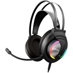 CASQUE AVEC MICROPHONE KROM KAPPA GAMING JACK-3.5MM RGB LED USB