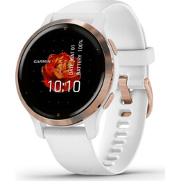Garmin Venu 2S Smartwatch Notifiche / Frequenza cardiaca / GPS / Oro rosa e bianco