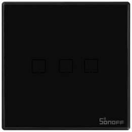 Interrupteur Tactile WiFi Sonoff T3 3C Noir