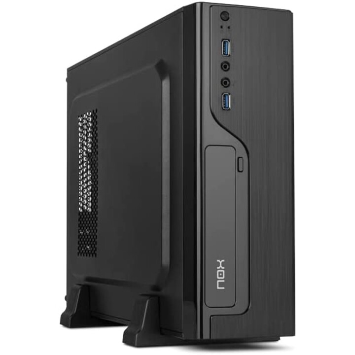 CAJA SOBREMESA/MICRO-ATX NOX LITE070 SLIM 500W 2USB3.0 NEGRA