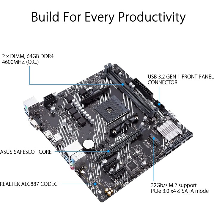 ASUS PRIME A520M-K (AM4)