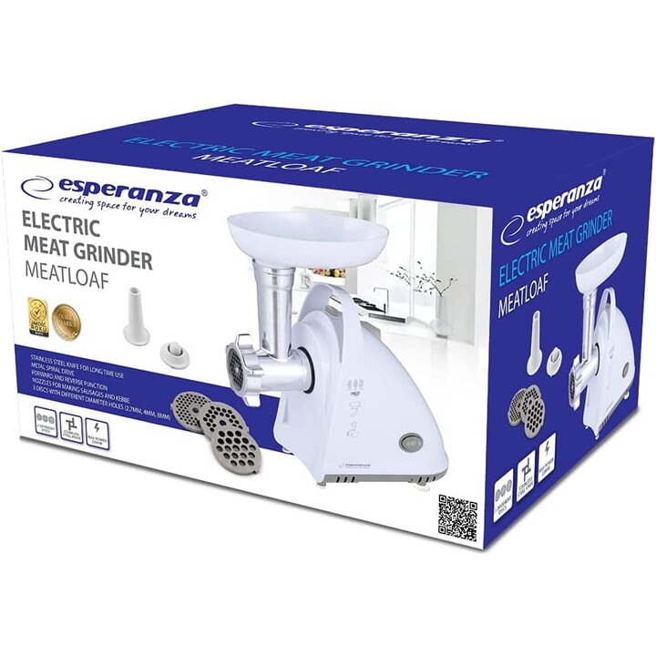 Esperanza Meat Grinder EKM031 White