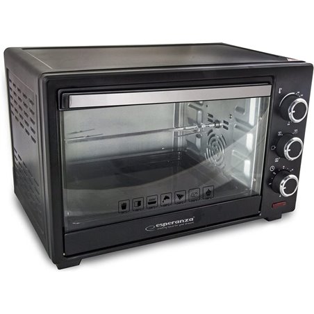 Esperanza EKO006 Mini horno con convección y asador 25 l 1600W Negro