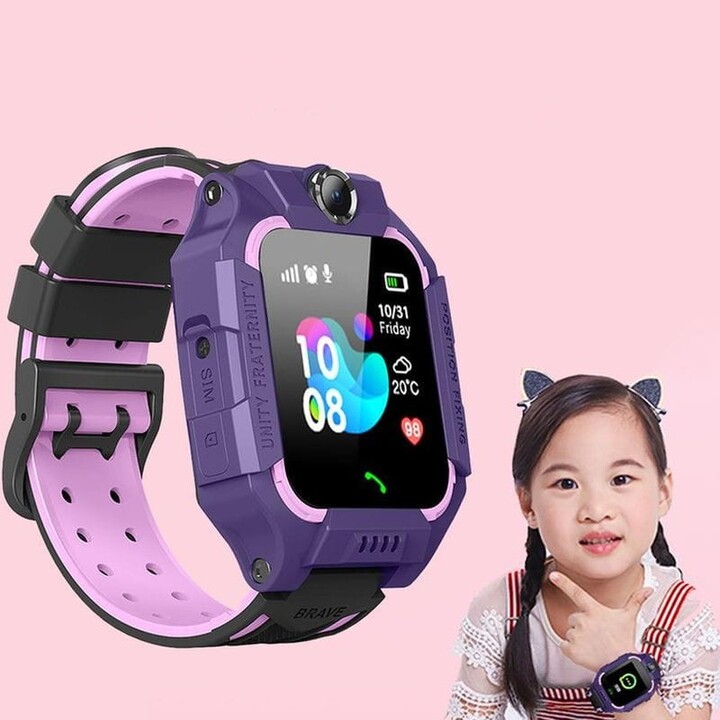 Smartwatch pour enfants Q19 Violet - Montre connectée