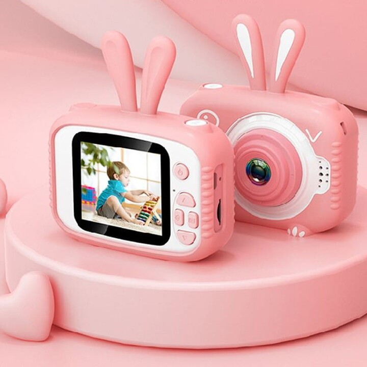 Câmara Digital Infantil K3 Design Coelho Rosa