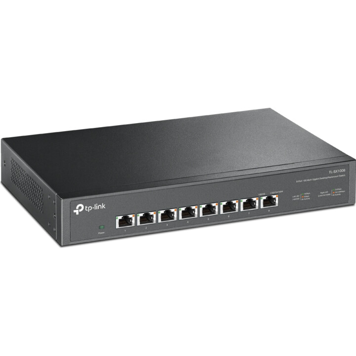 Switch TP-Link TL-SX1008 Ethernet 10G não gerenciada (100/1000/10000) Preto