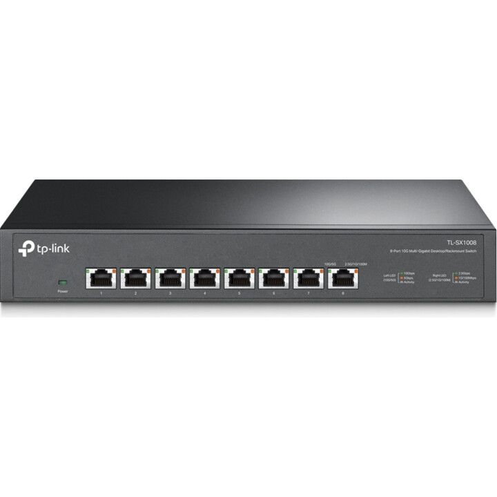 Switch TP-Link TL-SX1008 Ethernet 10G não gerenciada (100/1000/10000) Preto