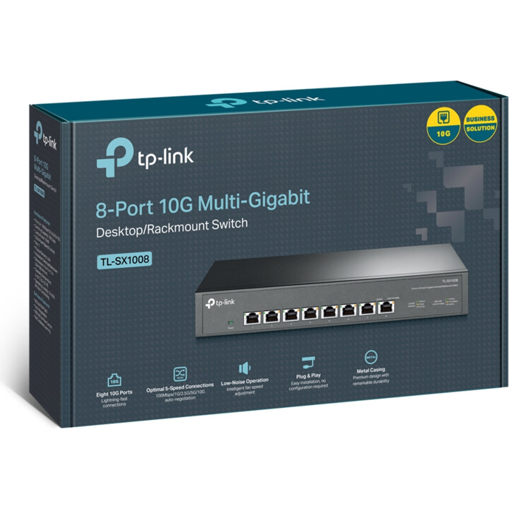 TP-Link TL-SX1008 switch Unmanaged 10G Ethernet (100/1000/10000) Black