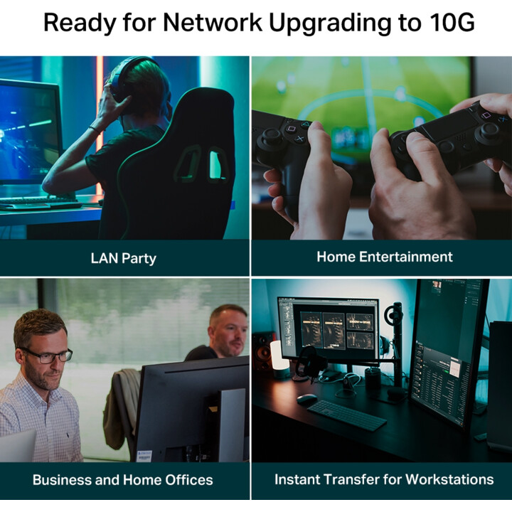 TP-Link TL-SX105 switch Unmanaged 10G Ethernet (100/1000/10000) Black