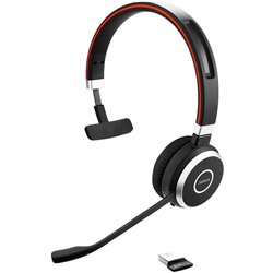 Jabra Evolve 65 SE UC Mono Headset On-Ear (Bluetooth, Dongle, kabellos, USB)