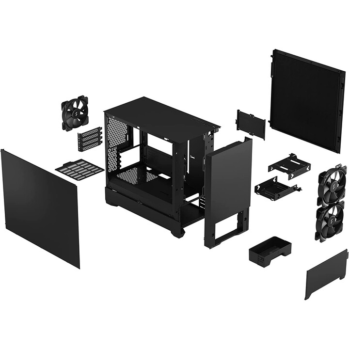 Fractal Design Pop Mini Silent - Solido Nero (mini tower case)