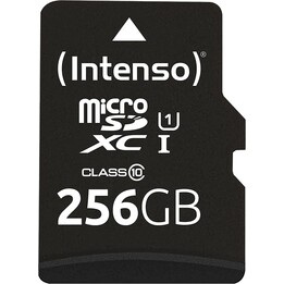 Intenso Performance - Scheda di memoria flash 256GB (microSDXC incl. adattatore SD - UHS-1)