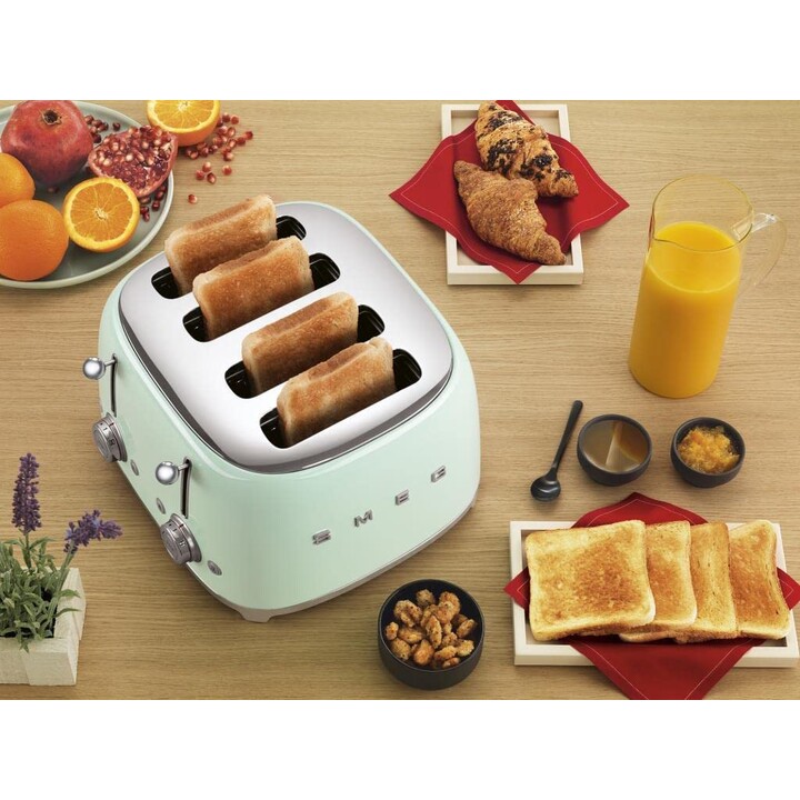Torradeira Smeg 4X4 50 ́Style Pastel Green Tsf03Pgeu