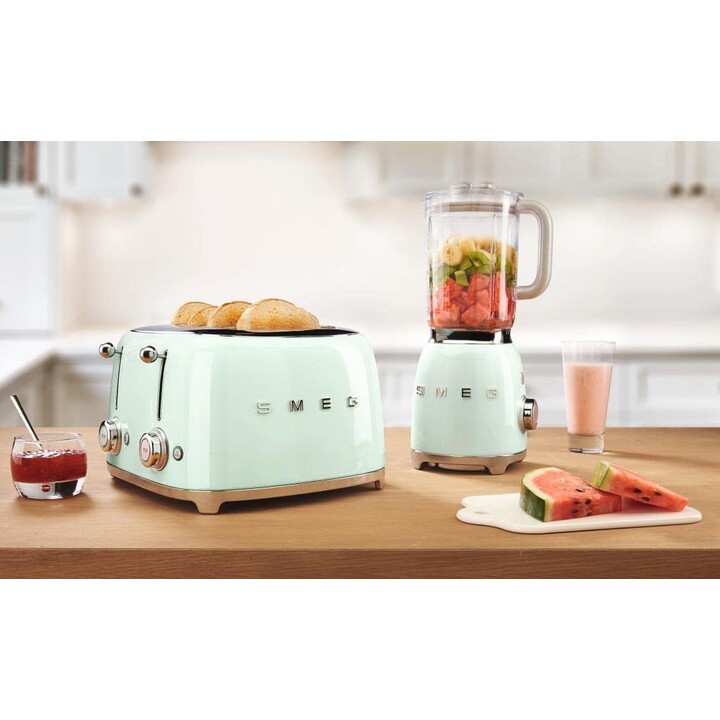 Grille-Pain Smeg 4X4 50 ́Style Vert Pastel Tsf03Pgeu