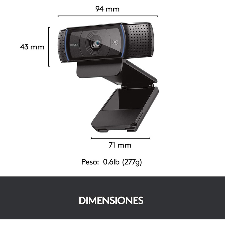 Logitech HD Pro C920 Nero