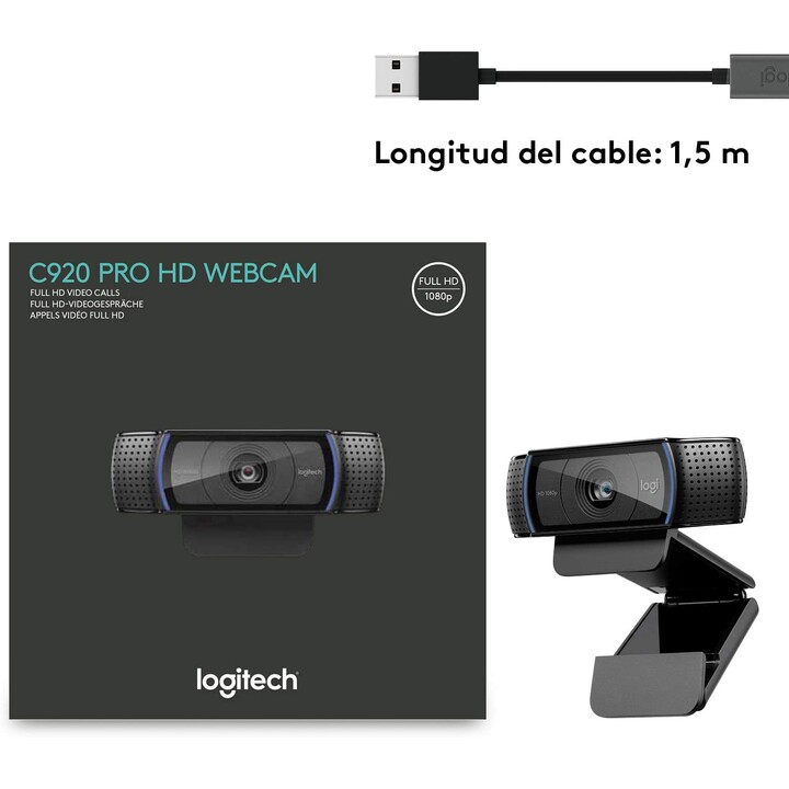 Logitech HD Pro C920 Noir