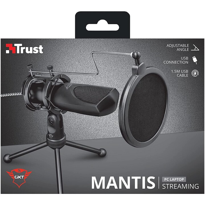 Trust GXT 232 Mantis PC microphone Schwarz
