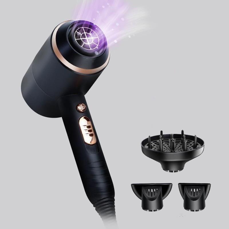 Hair Dryer Kemei KM-8896 SuperPower 4000W 4 in 1 Black / Gold