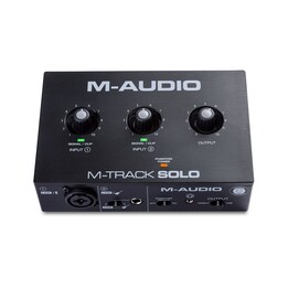 M-AUDIO M-Track Solo USB Interface audio Préamplificateur Crystal 16 bit 48 kHz Noir