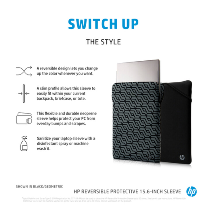 HP Wendbare Notebook-Hülle 39,6cm (15,6 Zoll) Geo-Muster