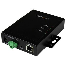 StarTech.com 2 Port Seriell auf IP Geräte Server - RS232 - Metall und Montierbar