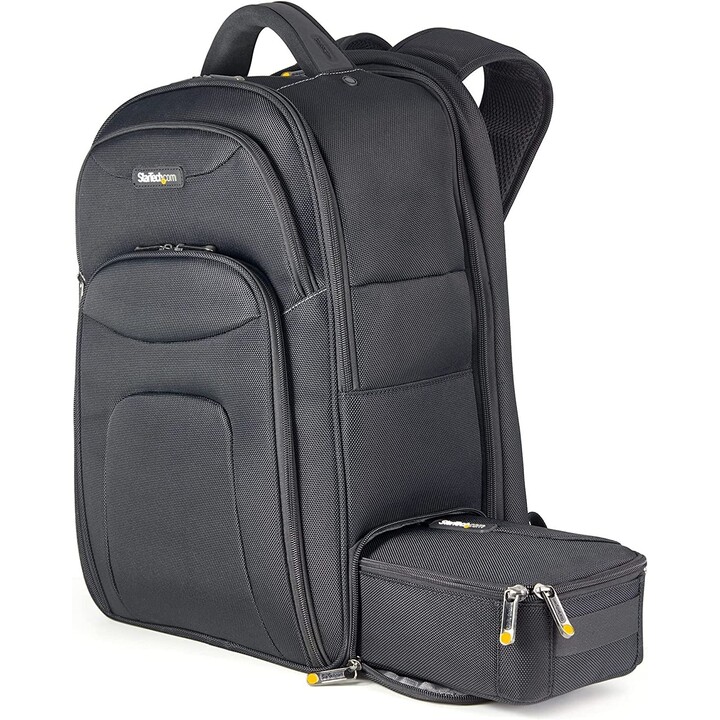 StarTech.com Zaino per Laptop 17.3" con Custodia per Accessori Rimovibile - Zaino per Professionisti Informatici in Nylon Balist