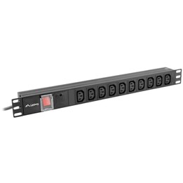 LANBERG POWER STRIP RACK PDU (1U,10A,7X IEC C13,2M)
