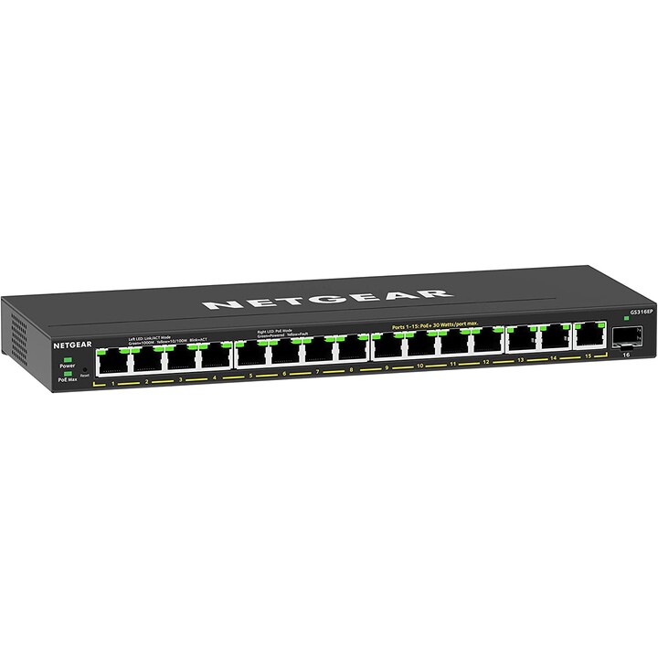 -16pt ge plus Schalter mit Poe+
