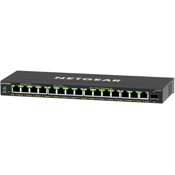 -16pt ge plus Schalter mit Poe+