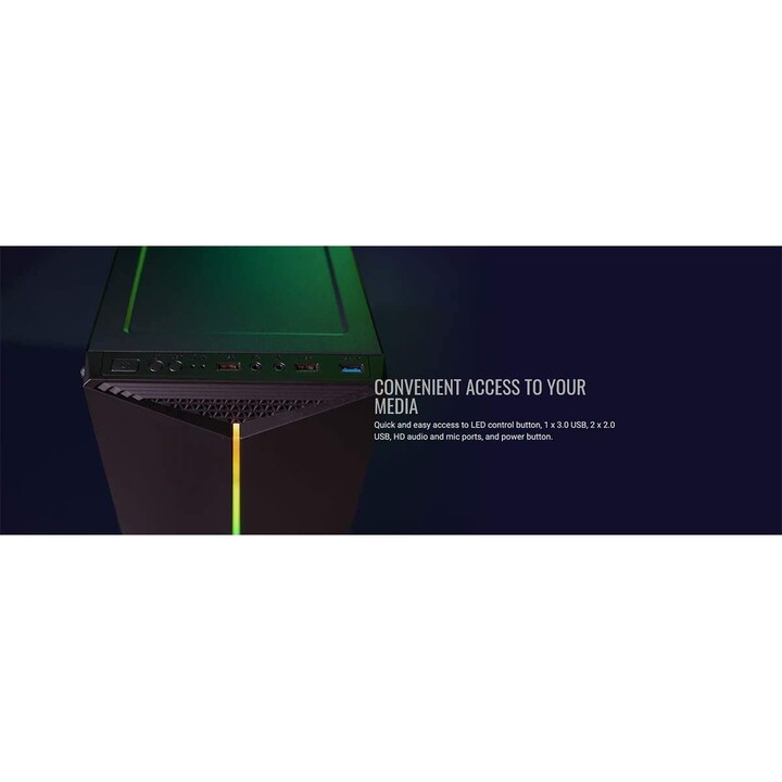 Aerocool Split Midi Tower Schwarz