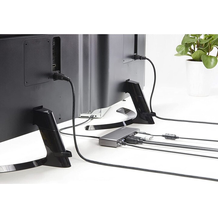 StarTech.com Dock Thunderbolt 3 pour PC portable - Station d'Accueil TB3 à Double Écran Dual 4k 60Hz - Displayport, HDMI & 1080p