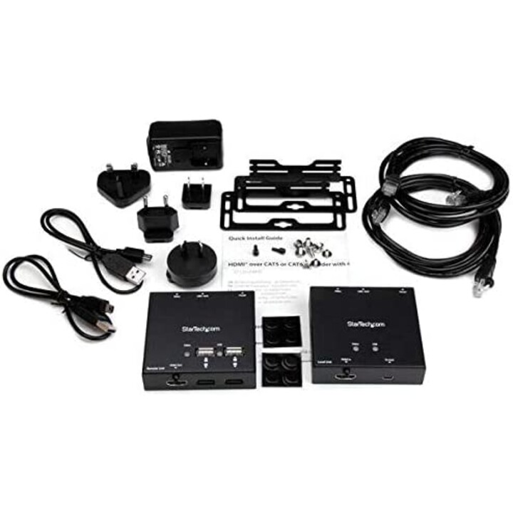 StarTech.com HDMI über Cat6 Extender mit 4 Port USB - 1080p - 50m