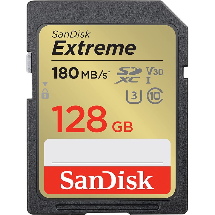 SANDISK EXTREME SDXC 128GB 180/90MB/s A2