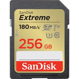 SANDISK EXTREME SDXC 256GB 180/130MB/s A2
