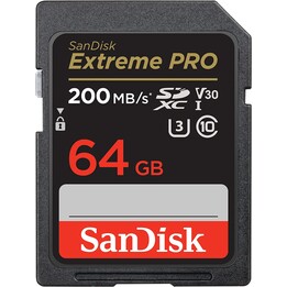 SANDISK EXTREME PRO SDXC 64GB 200/90MB/s A2