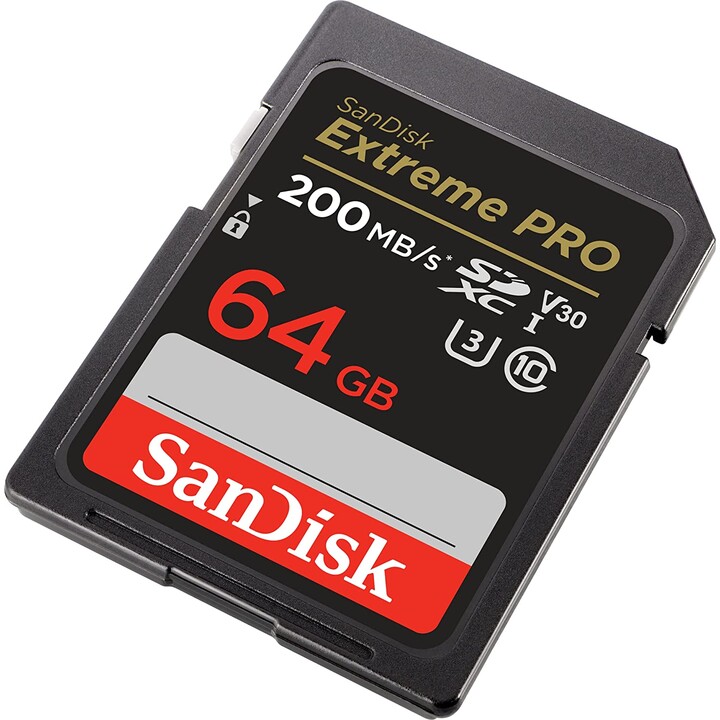 SANDISK EXTREME PRO SDXC 64GB 200/90 MB/s A2