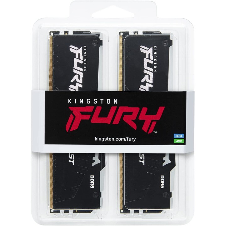 DR5 16GB KIT 2x8GB PC 5200 Kingston FURY Beast RGB KF552C40BBAK2-16