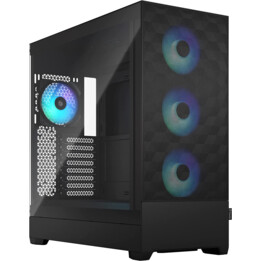 Fractal Design Pop XL Air RGB - Schwarz TG Clear Tint (Big-Tower-Gehäuse mit Seitenfenster aus Glas und RGB-Beleuchtung)