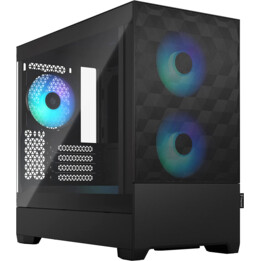 Fractal Design Pop Mini Air RGB - Nero TG Clear Tint (corpo mini tower, finestrini laterali in vetro e illuminazione RGB)