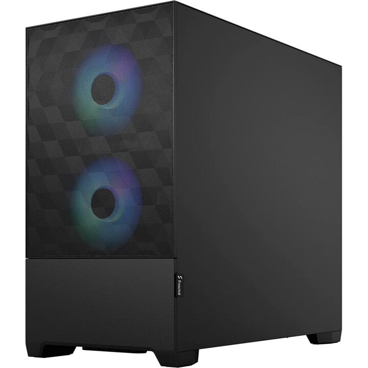 Fractal Design Pop Mini Air RGB - Nero TG Clear Tint (corpo mini tower, finestrini laterali in vetro e illuminazione RGB)