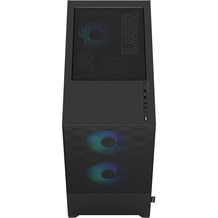 Fractal Design Pop Mini Air RGB - Schwarz TG Clear Tint (Mini-Tower-Gehäuse, Seitenfenster aus Glas und RGB-Beleuchtung)